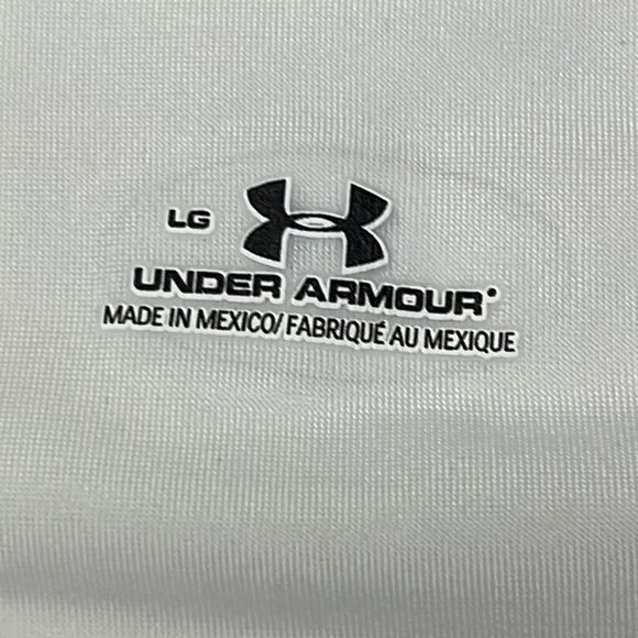 Under Armour Black/Off-White UPF 30 Heat Gear Compression Sleeveless… - Picture 3 of 15